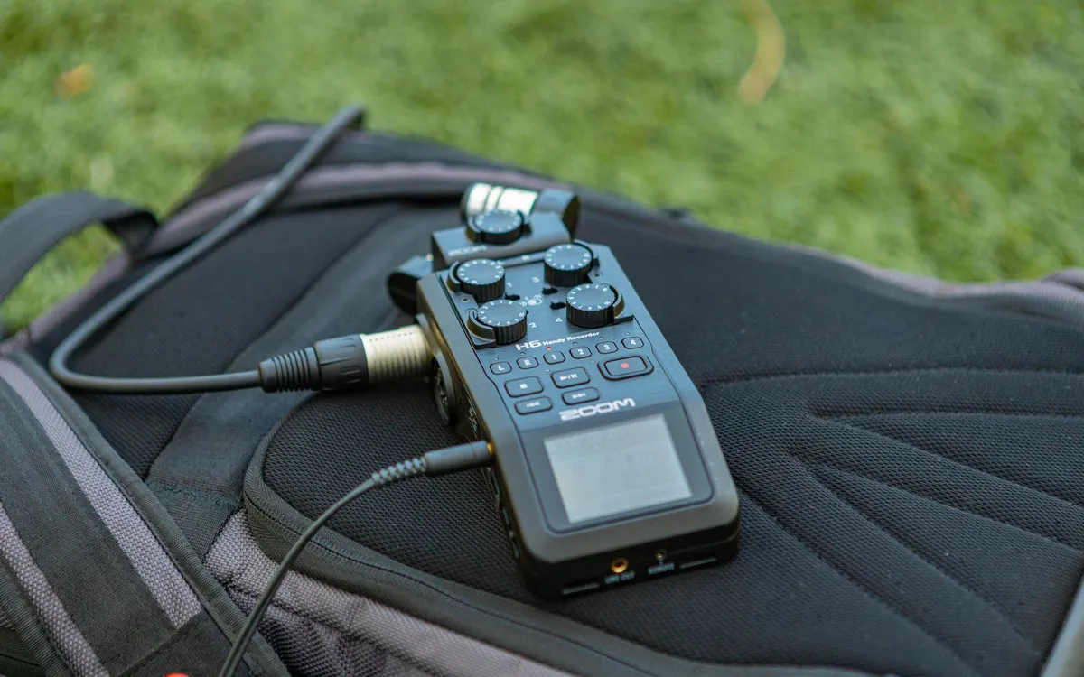 A portable audio field recorder
